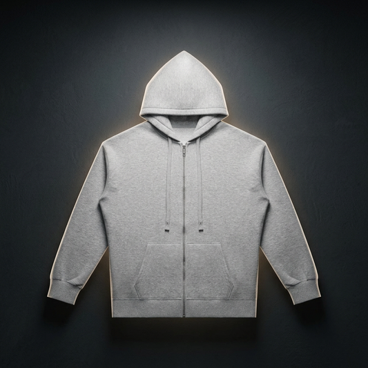 Unisex Oversized Full Zip Hoodie, view 1