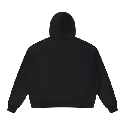 Unisex Oversized Heavyweight Hoodie in black, alternate angle