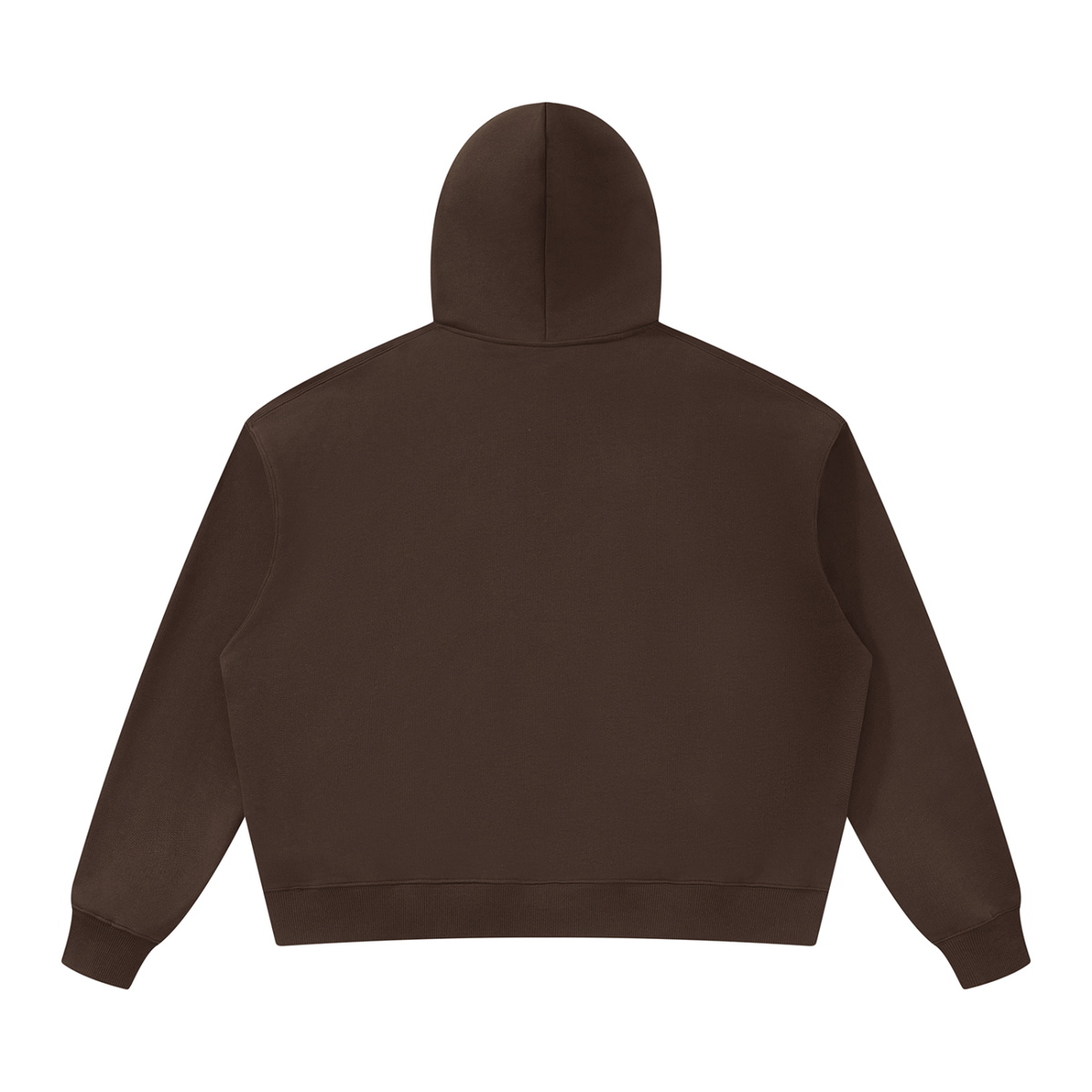 Unisex Oversized Heavyweight Hoodie in coffee, alternate angle