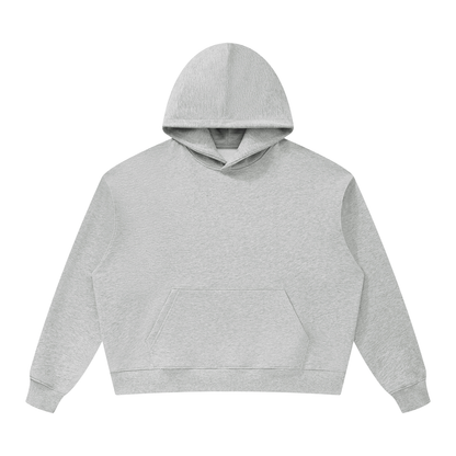 Unisex Oversized Heavyweight Hoodie in flower gray