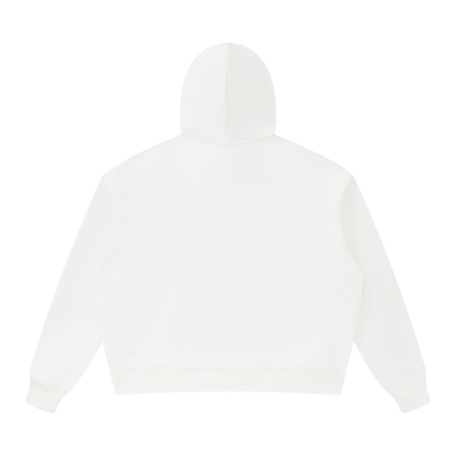 Unisex Oversized Heavyweight Hoodie in white, alternate angle