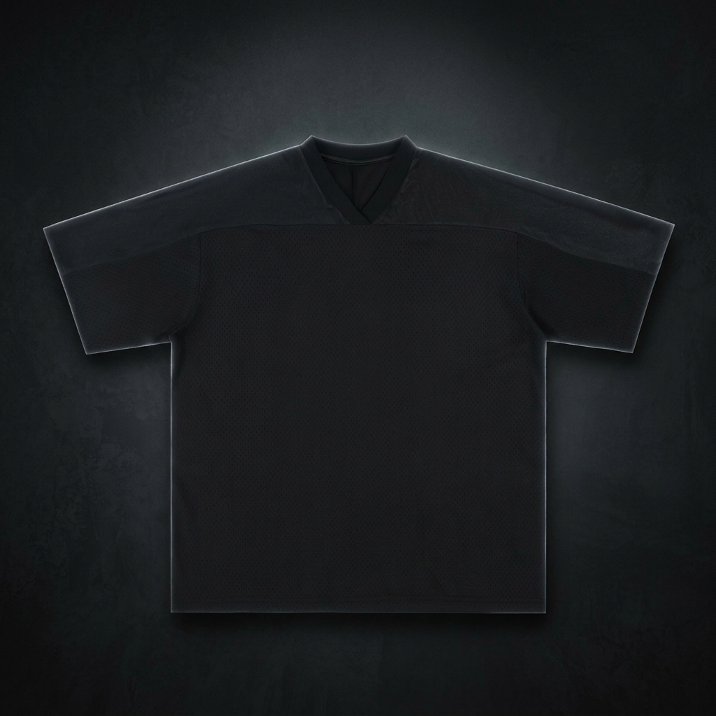 Unisex Oversized Mesh V-Neck Soccer Jersey
