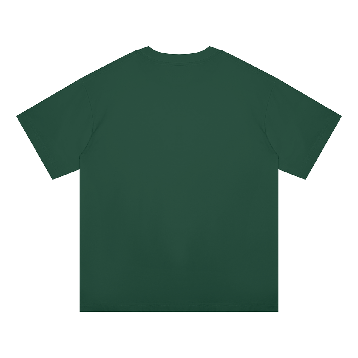 Unisex Oversized Midweight Cotton T-Shirt in blackish green, alternate angle