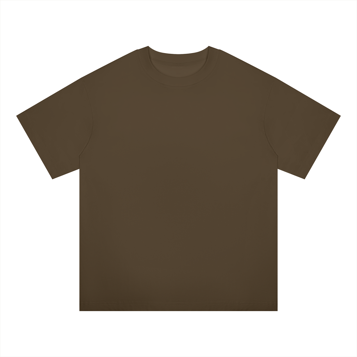 Unisex Oversized Midweight Cotton T-Shirt in coffee