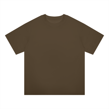 Unisex Oversized Midweight Cotton T-Shirt in coffee