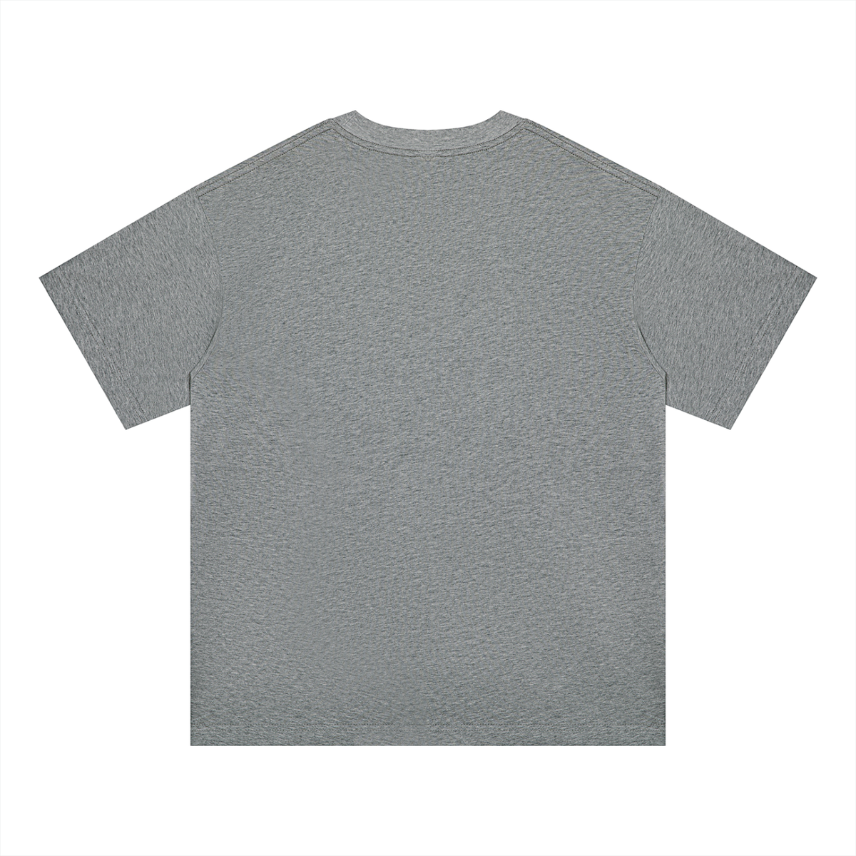 Unisex Oversized Midweight Cotton T-Shirt in flower gray, alternate angle