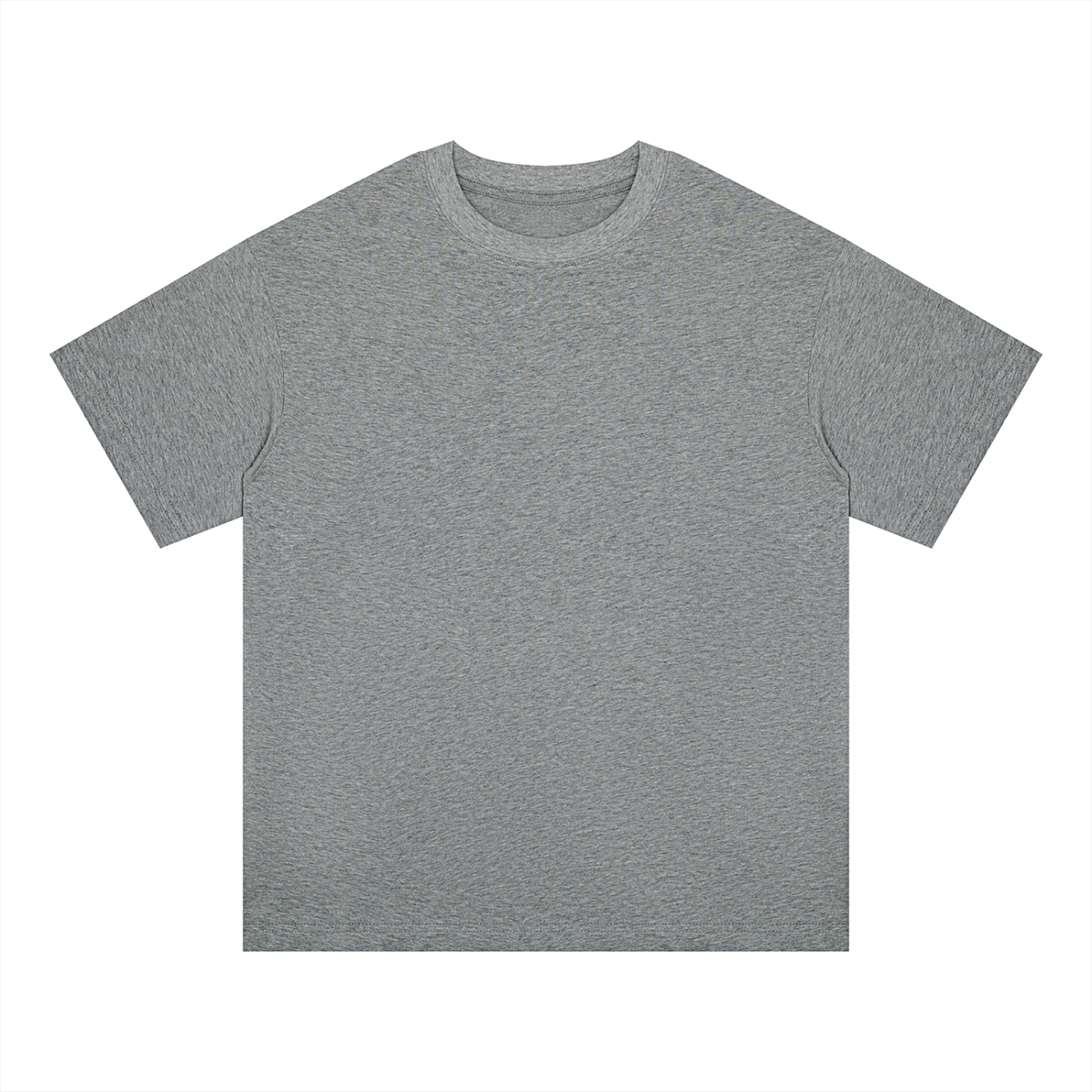 Unisex Oversized Midweight Cotton T-Shirt in flower gray