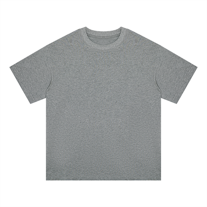 Unisex Oversized Midweight Cotton T-Shirt in flower gray
