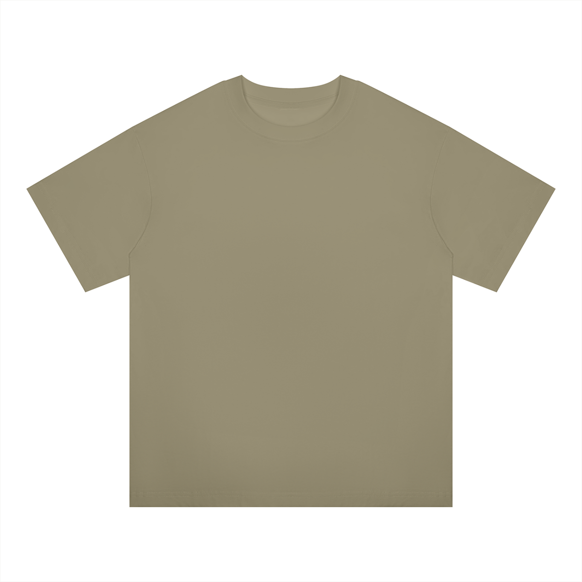 Unisex Oversized Midweight Cotton T-Shirt in gray green