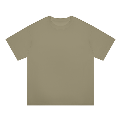 Unisex Oversized Midweight Cotton T-Shirt in gray green