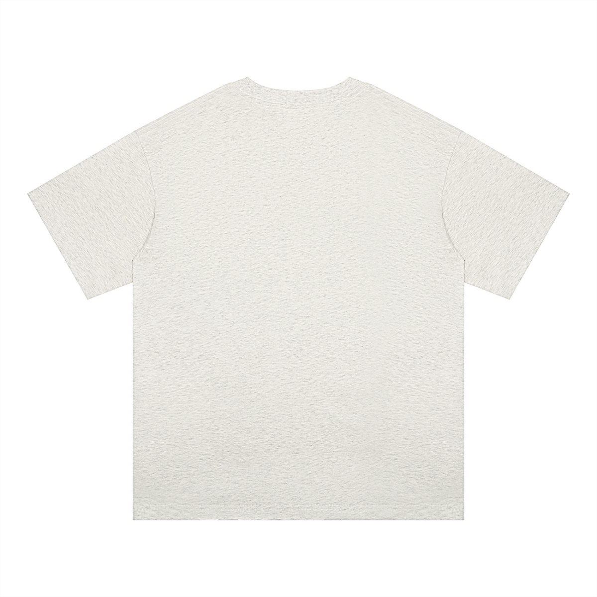 Unisex Oversized Midweight Cotton T-Shirt in oat gray, alternate angle