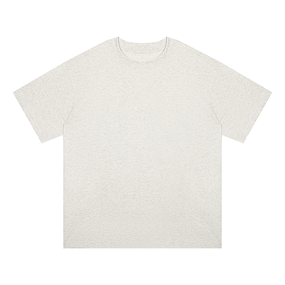 Unisex Oversized Midweight Cotton T-Shirt in oat gray