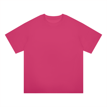 Unisex Oversized Midweight Cotton T-Shirt in rose red