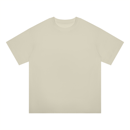 Unisex Oversized Midweight Cotton T-Shirt in white gray