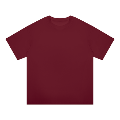 Unisex Oversized Midweight Cotton T-Shirt in wine red
