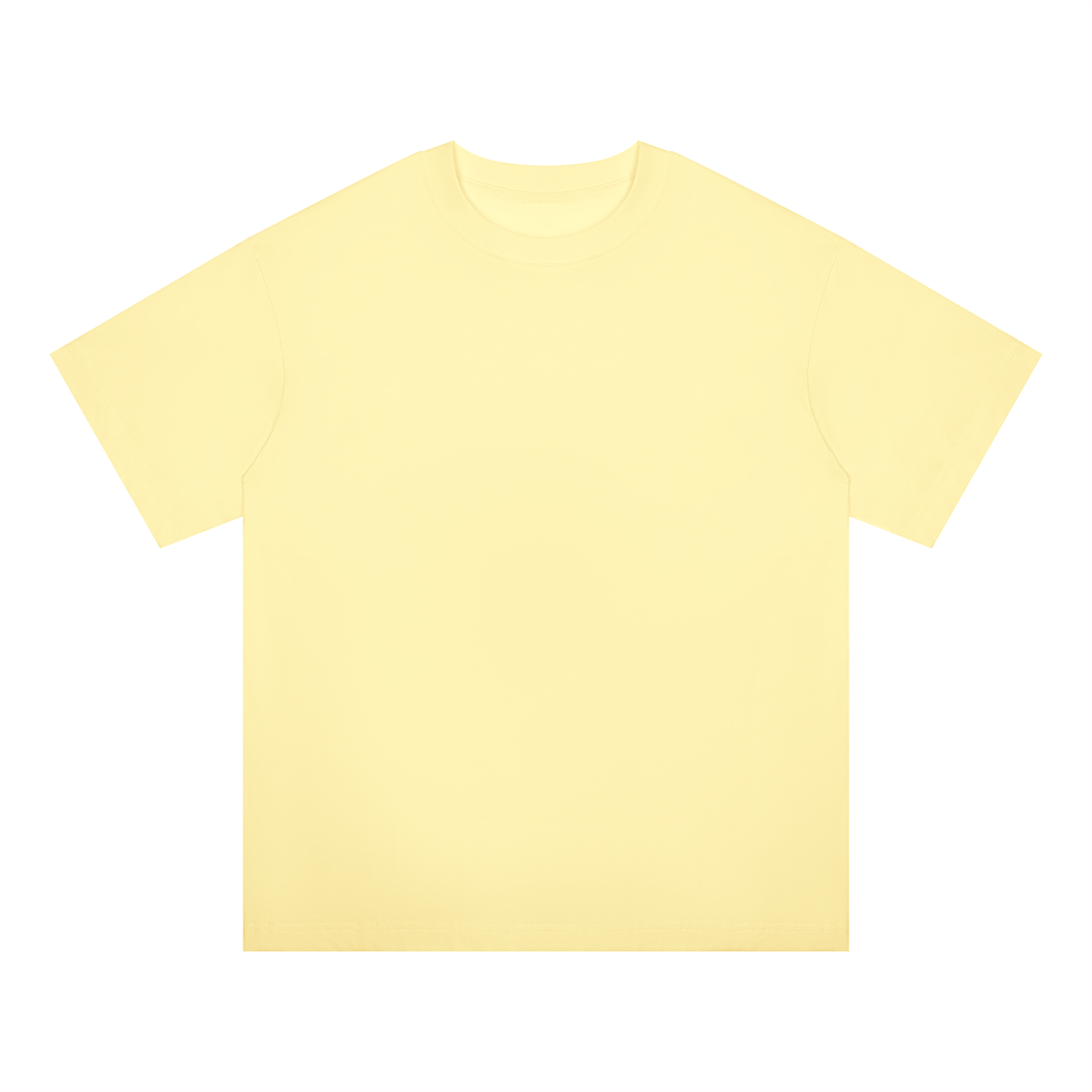 Unisex Oversized Midweight Cotton T-Shirt in yellow