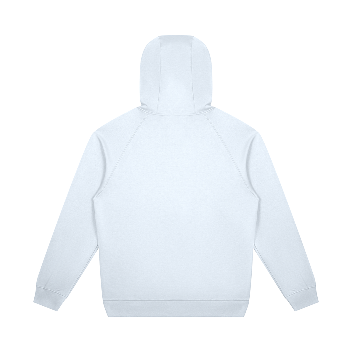 Unisex Oversized Raglan Pullover Hoodie in light blue, alternate angle