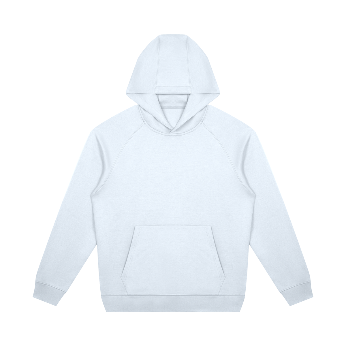 Unisex Oversized Raglan Pullover Hoodie in light blue