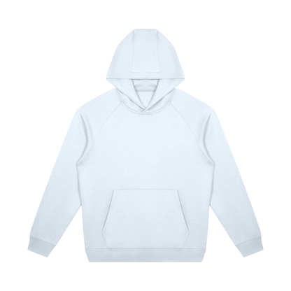 Unisex Oversized Raglan Pullover Hoodie in light blue