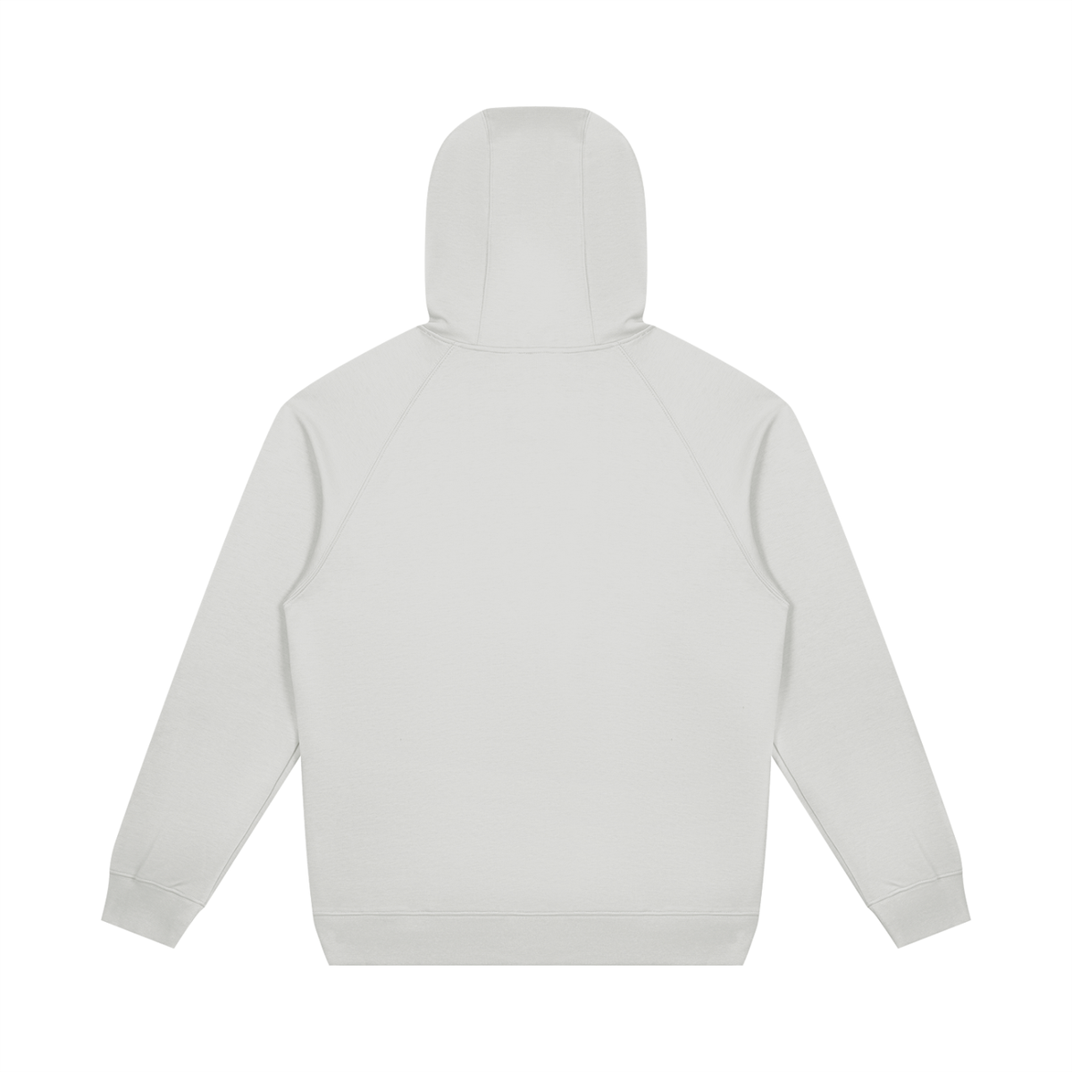 Unisex Oversized Raglan Pullover Hoodie in light gray, alternate angle