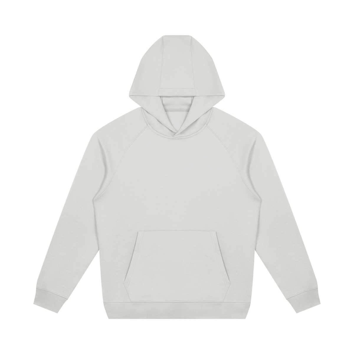 Unisex Oversized Raglan Pullover Hoodie in light gray