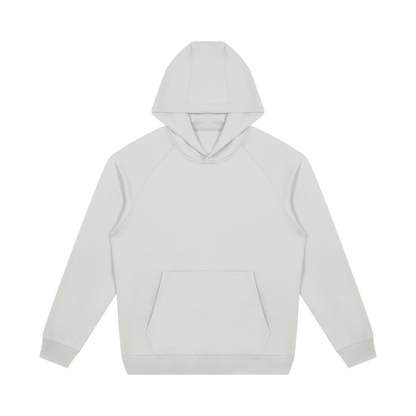 Unisex Oversized Raglan Pullover Hoodie in light gray