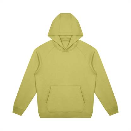 Unisex Oversized Raglan Pullover Hoodie in lime yellow