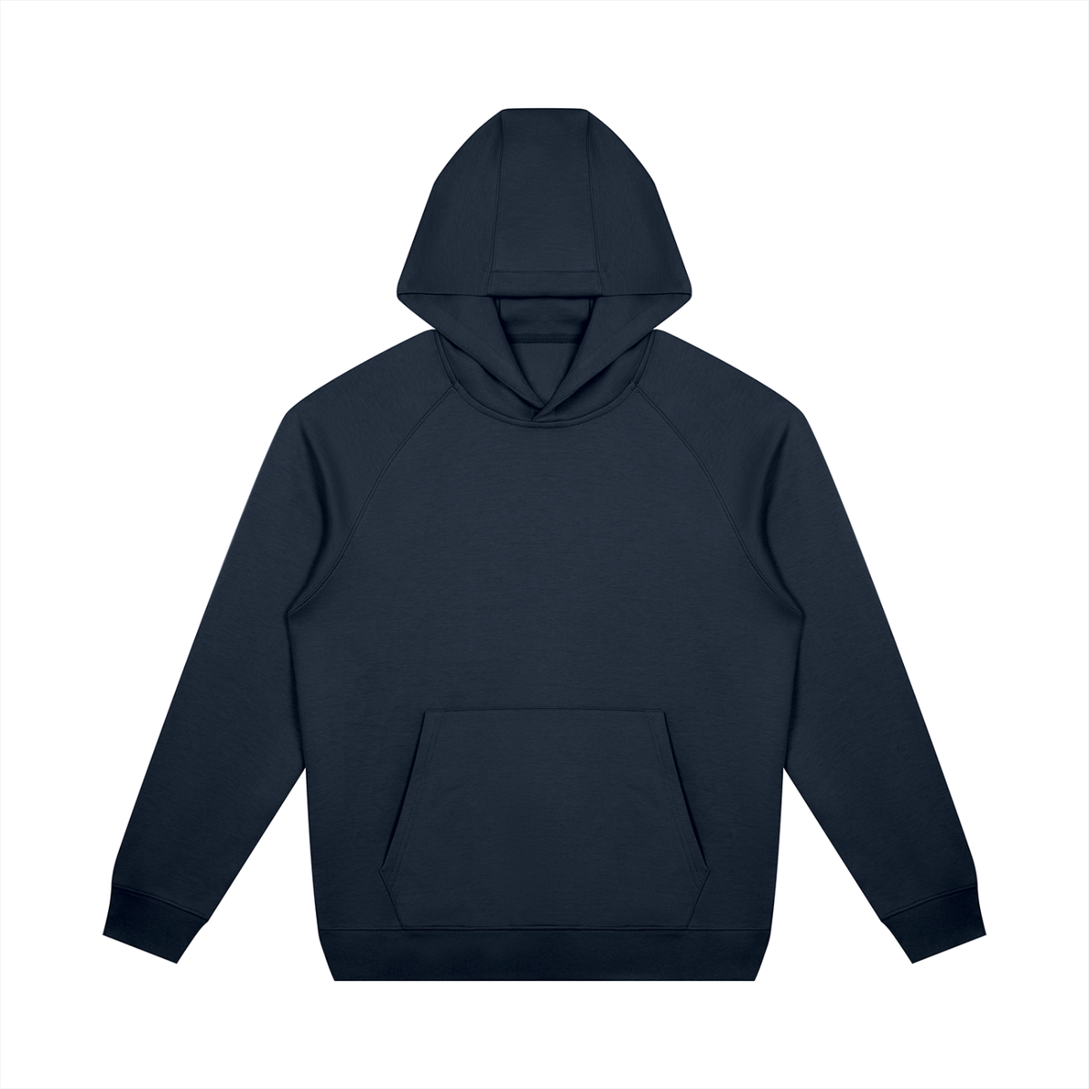 Unisex Oversized Raglan Pullover Hoodie in navy blue