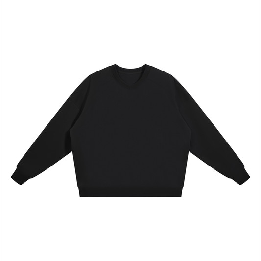 Unisex Oversized V-Neck Sweatshirt in black