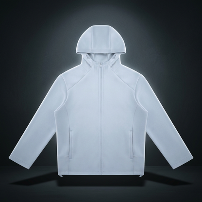 Unisex Paneled Full Zip Hoodie, view 1