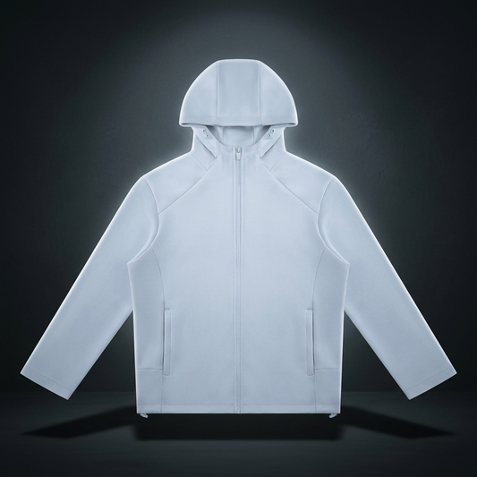Unisex Paneled Full Zip Hoodie, view 1
