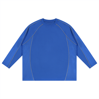 Unisex Paneled Raglan Soccer Jersey in blue
