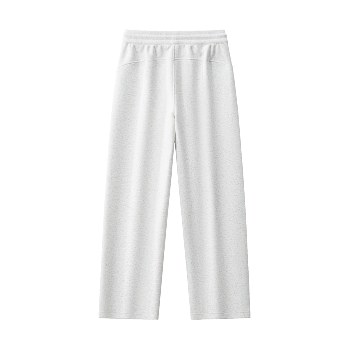 Unisex Patchwork Drawstring Straight-Leg Sweatpants in flower gray, alternate angle