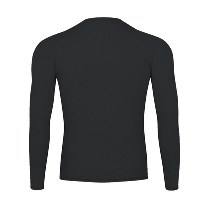Unisex Performance Long Sleeve T-Shirt in black, alternate angle