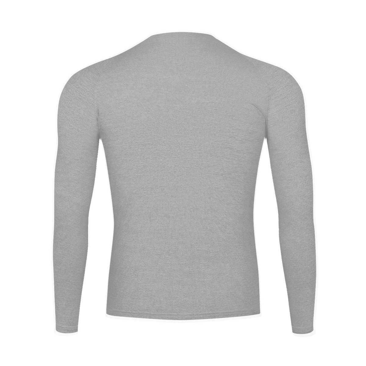 Unisex Performance Long Sleeve T-Shirt in flecking gray, alternate angle