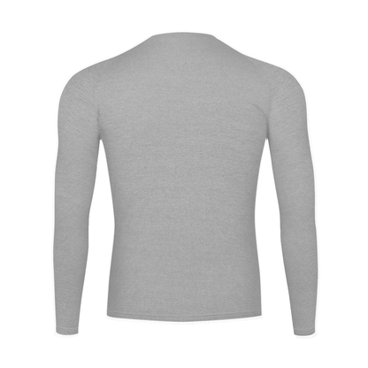 Unisex Performance Long Sleeve T-Shirt in flecking gray, alternate angle