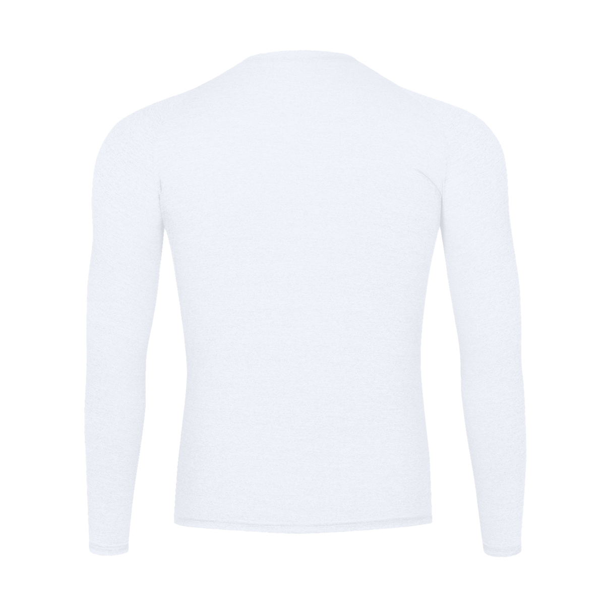 Unisex Performance Long Sleeve T-Shirt in white, alternate angle
