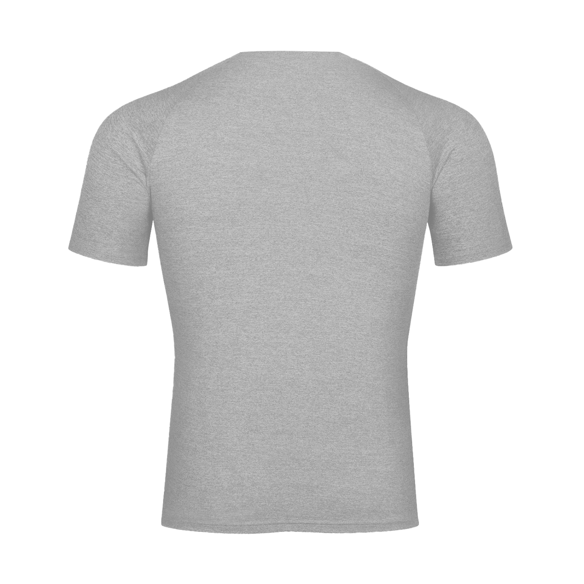 Unisex Performance Short Sleeve T-Shirt in flecking gray, alternate angle