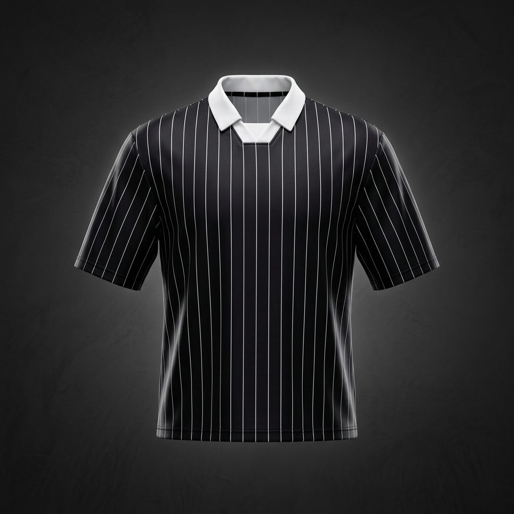 Unisex Pinstripe Collared Soccer Jersey