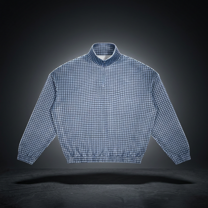 Unisex Plaid Quarter-Zip Sweatshirt