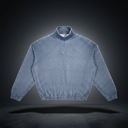 Unisex Plaid Quarter-Zip Sweatshirt