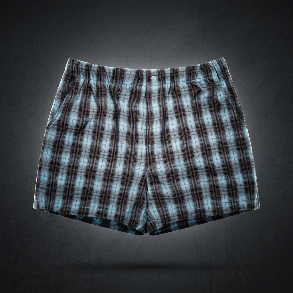 Unisex Plaid Shorts