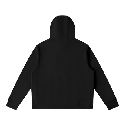Unisex Pullover Hoodie in black, alternate angle
