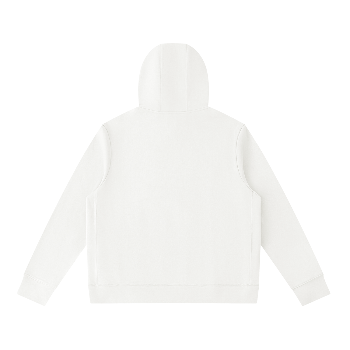 Unisex Pullover Hoodie in white, alternate angle