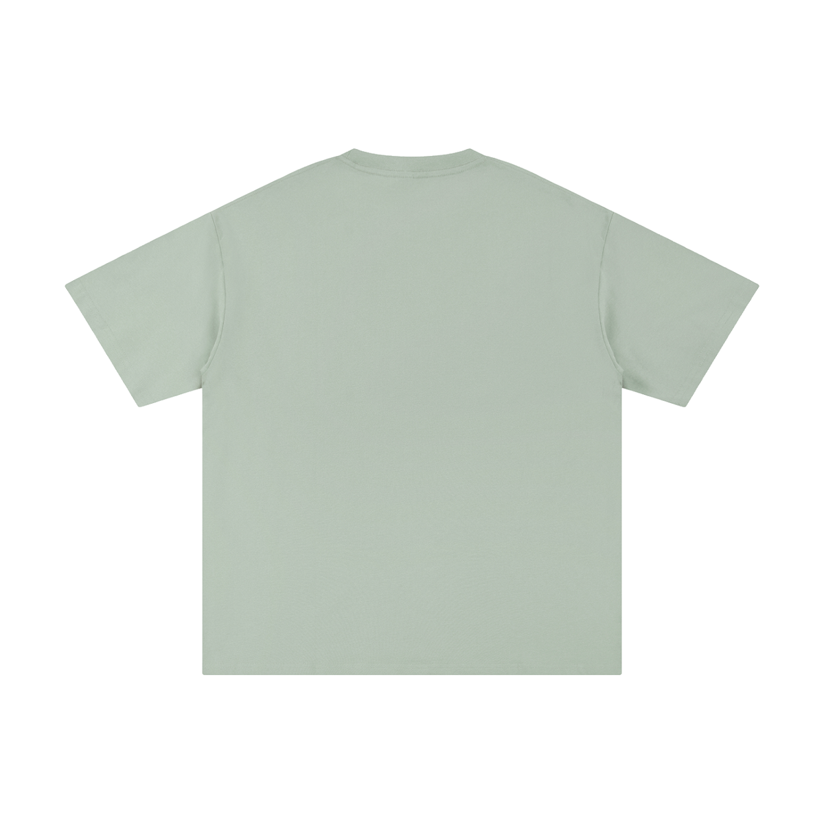 Unisex Pure Cotton T-Shirt in bean green, alternate angle