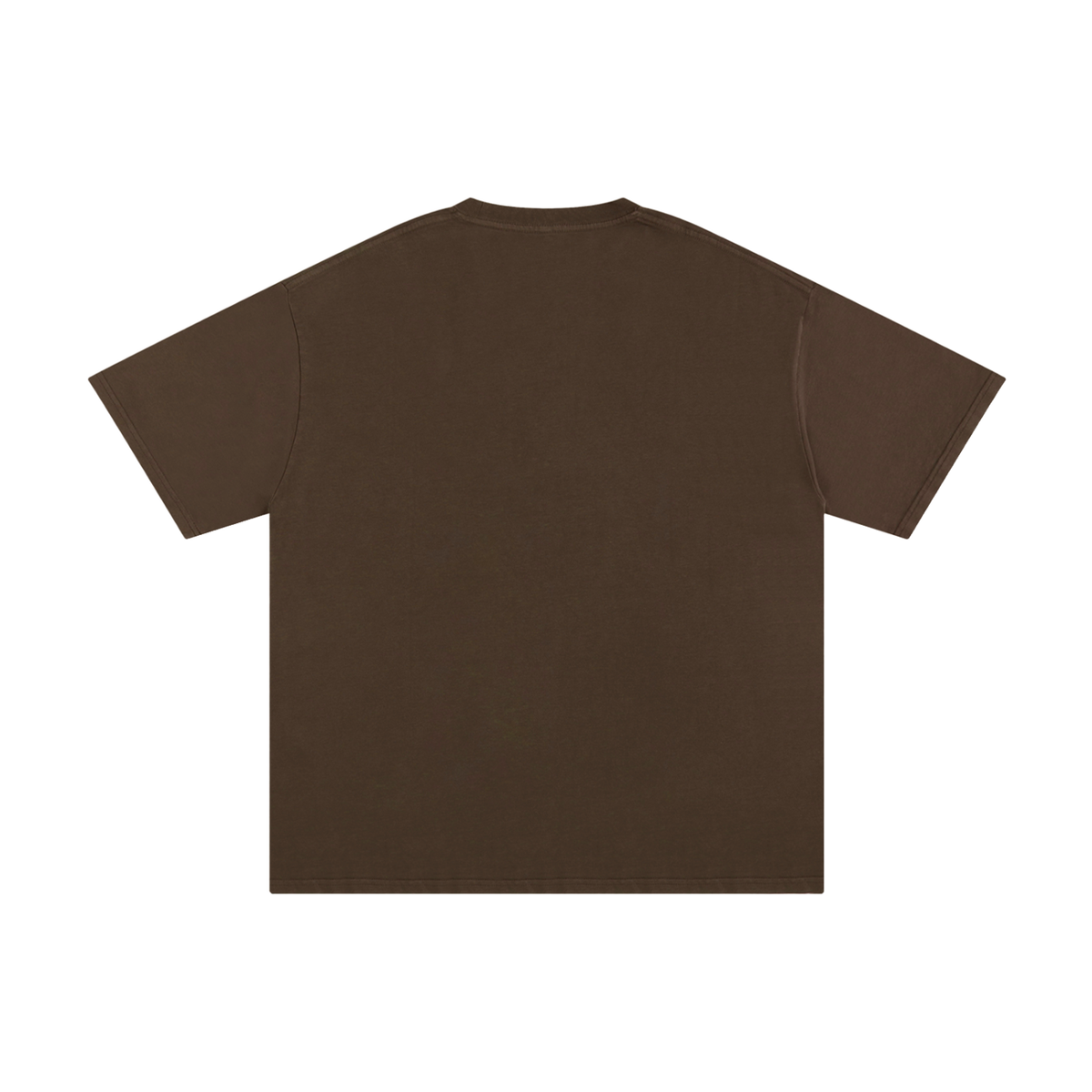 Unisex Pure Cotton T-Shirt in coffee, alternate angle