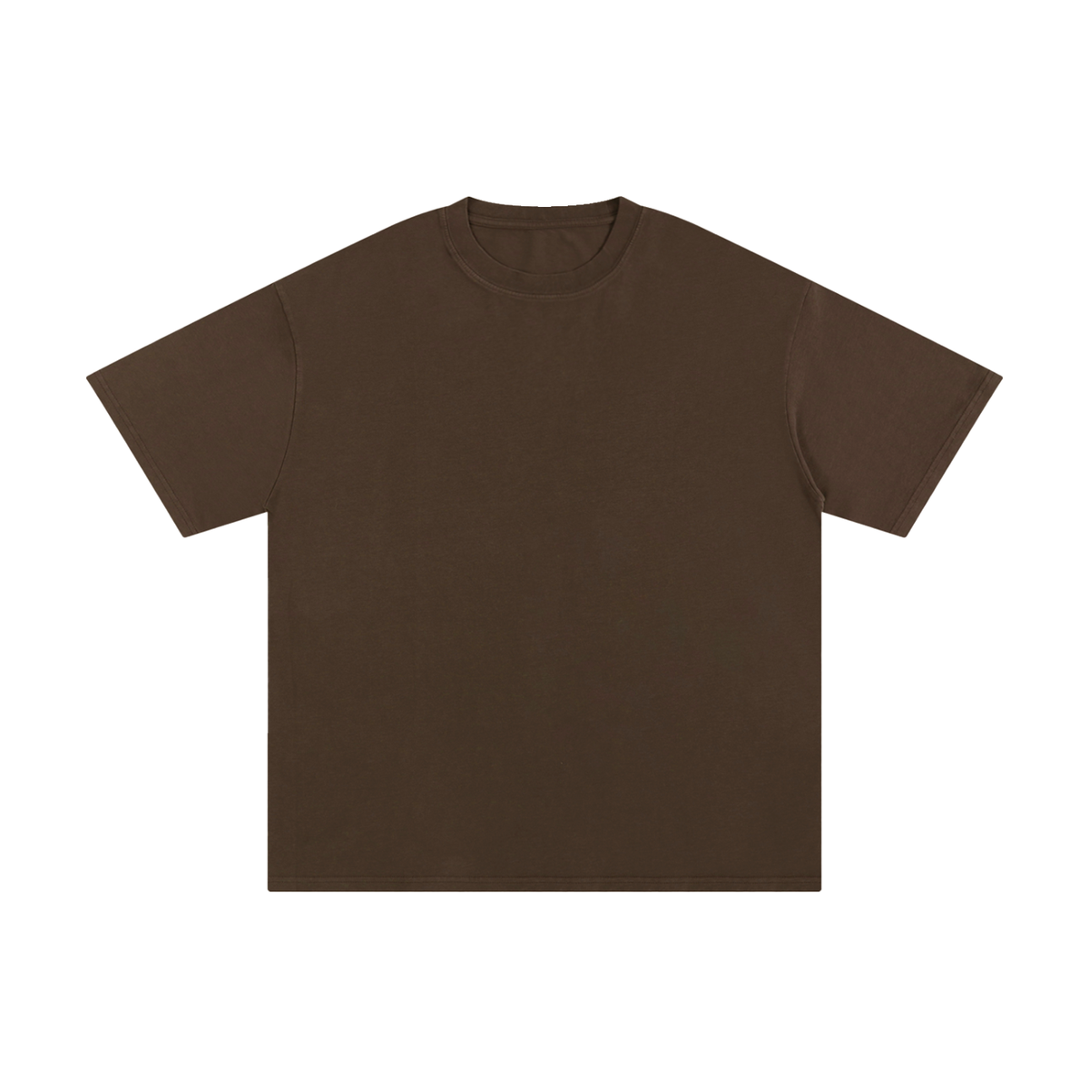 Unisex Pure Cotton T-Shirt in coffee