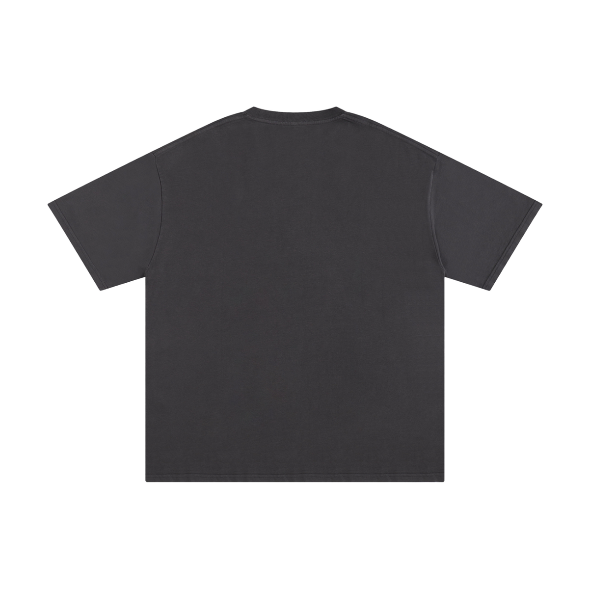 Unisex Pure Cotton T-Shirt in dark gray, alternate angle