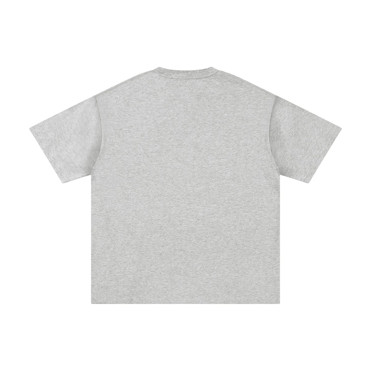 Unisex Pure Cotton T-Shirt in flower gray, alternate angle