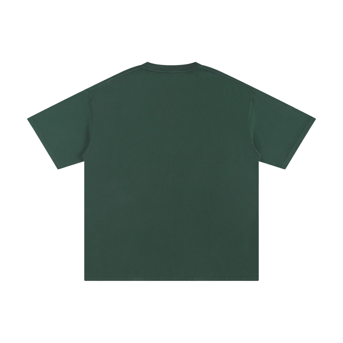 Unisex Pure Cotton T-Shirt in forest green, alternate angle